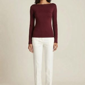 Blusa Básica de Gola Barco