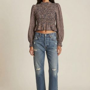 Blusa Favos em Xadrez