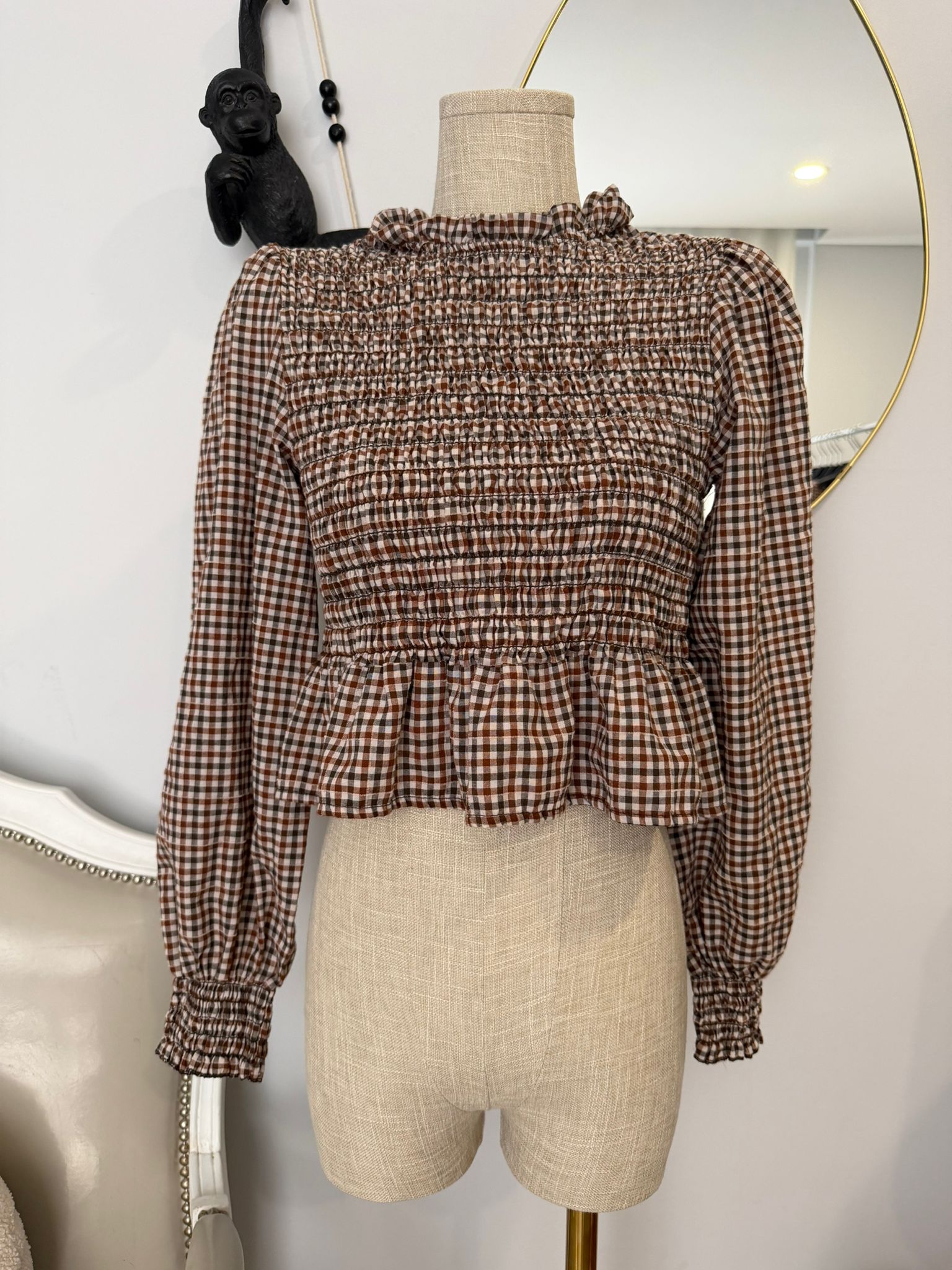 Blusa Favos em Xadrez - Image 3