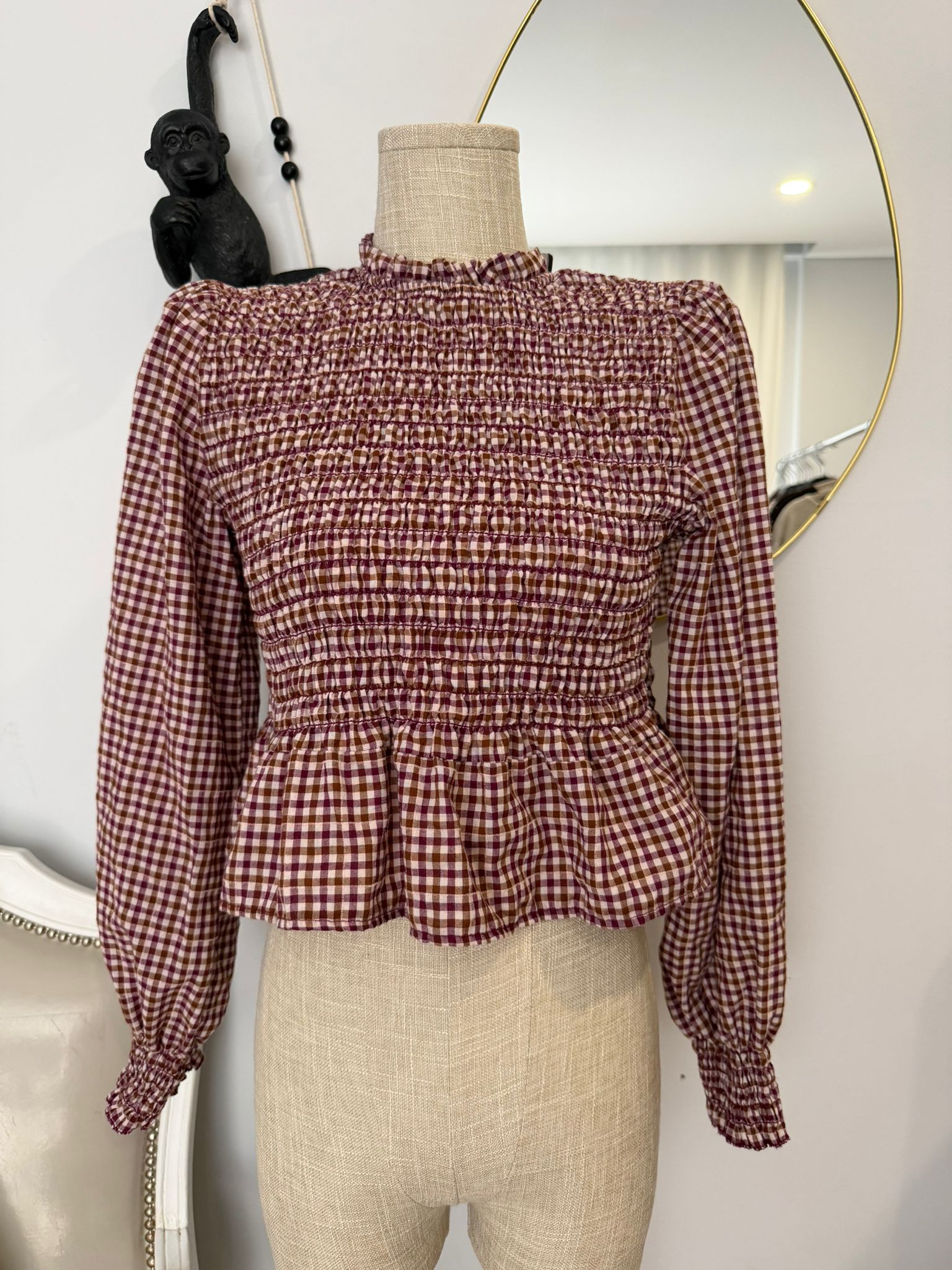 Blusa Favos em Xadrez - Image 4